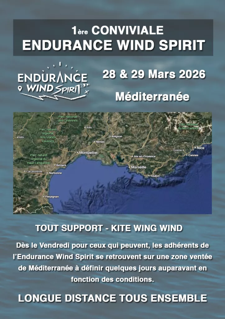 affiche annoncant la conviviale en mediterranee les 28 et 29 mars 2026