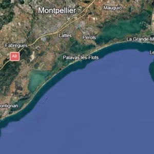 zone montpellier google earth carrée